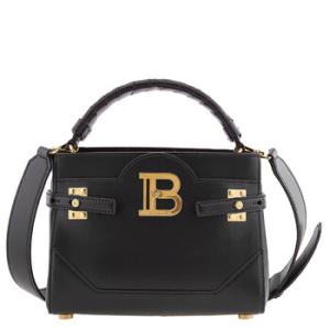 Smooth Leather BBuzz 22 TopHandle Bag In Black