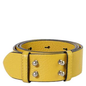 The Small Belt Bag Grainy Leather Belt Cornflower Yellow