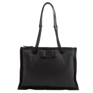 Salvatore Ferragamo Viva Bow Bag Black Tote