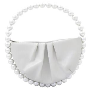 White Creme Pearl Eternity Clutch