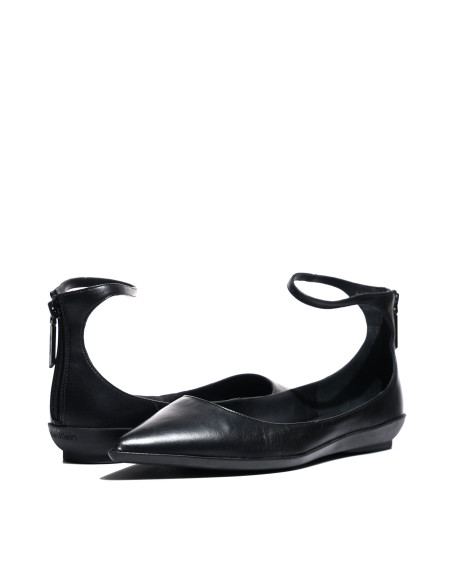 CALVIN KLEIN - WRAPPED ANKLE STRAP BALLERINA