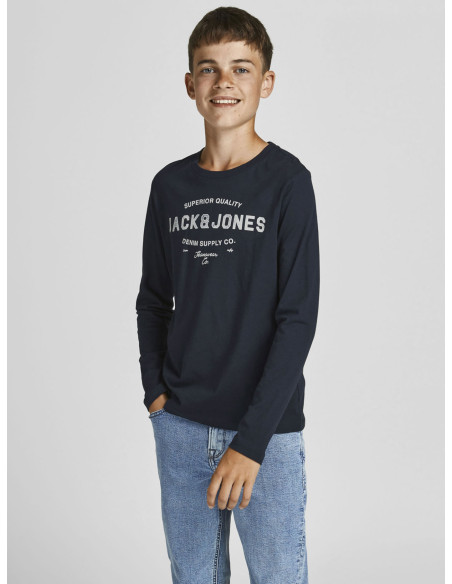 Jack&Jones - JJEJEANS TEE LS O-NECK 21/22 NOOS JNR