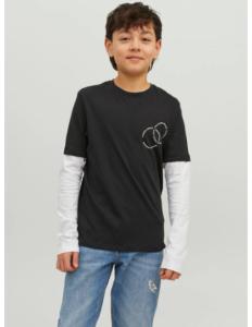 Jack & Jones - JOROLI SKATER LAYER TEE LS CREW NECK JNR