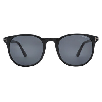 Ansel Smoke Round Sunglasses FT0858N 01A