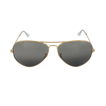 Aviator Chromance Polarized SilverGrey Sunglasses RB3025 9196G3