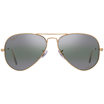 Aviator Chromance SilverGreen Pilot Sunglasses RB3025 9196G4