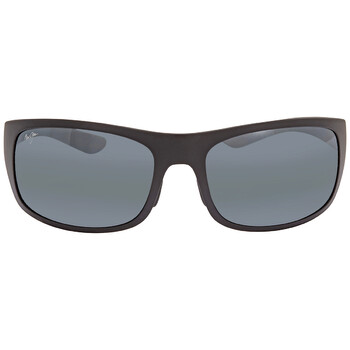 Big Wave Grey Wrap Sunglasses 4402M