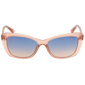 Blue Gradient Cat Eye Sunglasses GU7774 74W