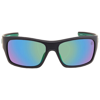 Blue Green Mirror Wrap Sunglasses TB9192 02D