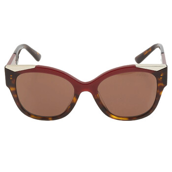 Brown Cat Eye Sunglasses PR 02WS 07C0D1