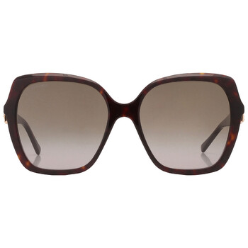 Brown Gradient Butterfly Sunglasses MANONGS 0086HA