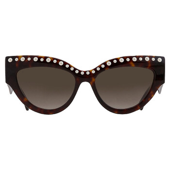 Brown Gradient Butterfly Sunglasses SONJAGS 0086HA