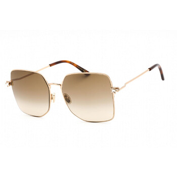 Brown Gradient Geometric Sunglasses TRISHAGSK 0J5GHA
