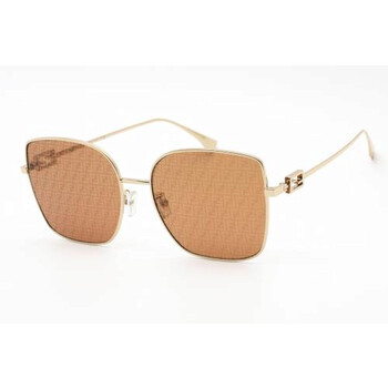 Brown Logo Butterfly Sunglasses FE40013U 10L