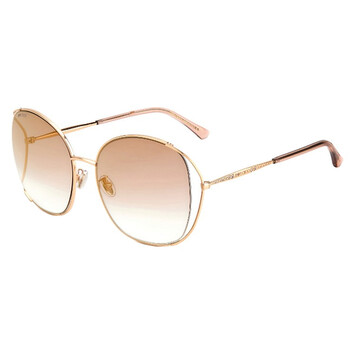 Brown Shaded Gold Oversized Sunglasses TINKAGSK 0DDBJL