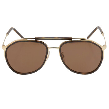 Dolce  Gabbana Dark Brown Pilot Sunglasses DG2277 0273