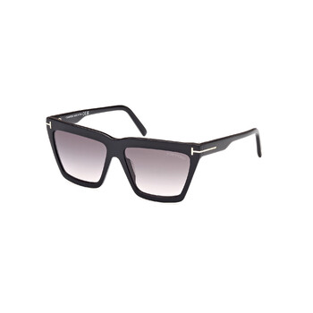 Eden Smoke Gradient Geometric Sunglasses FT1110 01B