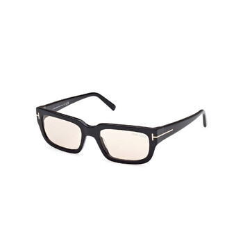 Ezra Brown Rectangular Sunglasses FT1075 01E