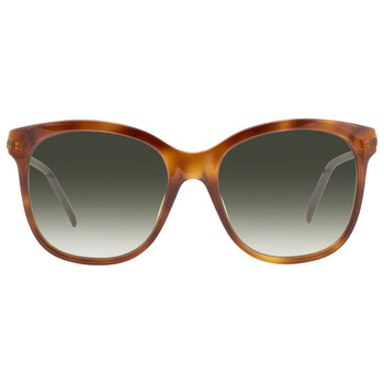 Green Gradient Square Sunglasses GG0654S 002