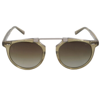 Green Round Sunglasses V602 OLI