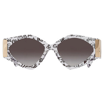 Grey Gradient Irregular Sunglasses DG4396F 33148G