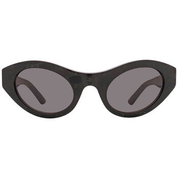 Grey Oval Sunglasses BB0250S 001