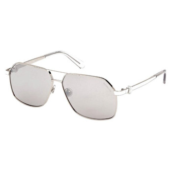 Icepol Silver Mirrored Navigator Sunglasses ML0264 16C