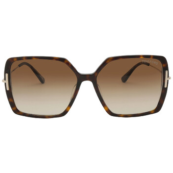 Joanna Brown Gradient Butterfly Sunglasses FT1039 52F