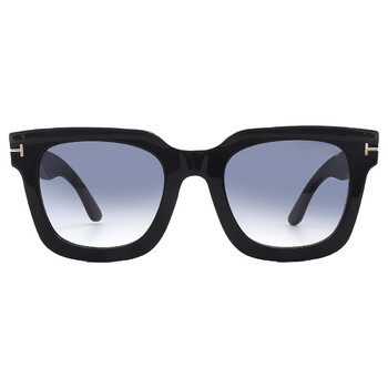 Leigh Smoke Gradient Square Sunglasses FT1115 01B