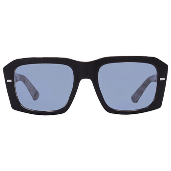 Light Blue Mirror Silver Square Sunglasses DG4430 34031U