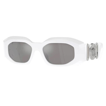Light Grey Mirror Silver Irregular Sunglasses VE4425U 3146G