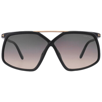 Meryl Smoke Gradient Butterfly Sunglasses FT1038 01B