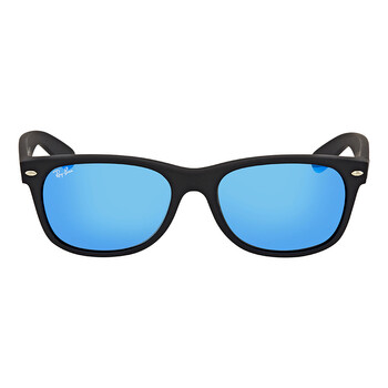 New Wayfarer Flash Blue Mirrored Sunglasses RB2132 62217