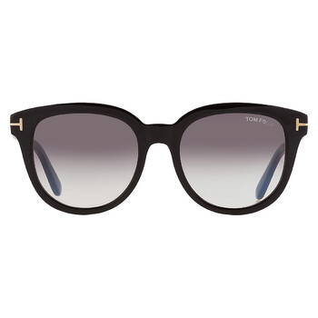 Olivia Smoke Gradient Oval Sunglasses FT0914 01B