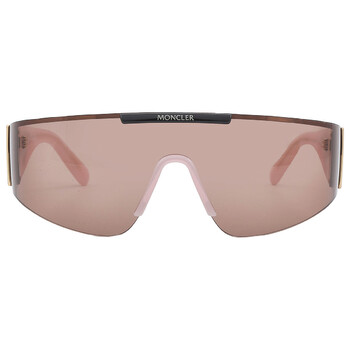 Ombrate Burned Pink Shield Sunglasses ML0247 72E