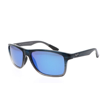 Onshore Blue Hawaii Rectangular Sunglasses B79803S