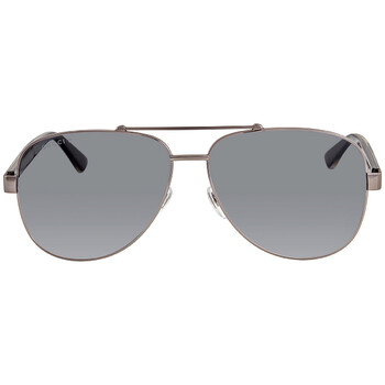 Polarized Grey Pilot Sunglasses GG0528S 007