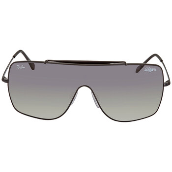 RayBan Wings II Grey Gradient Shield Sunglasses RB3697