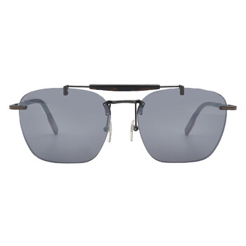 Silver Smoke Mirror Navigator Sunglasses EZ0155 09E