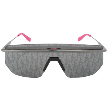 Smoke Mirror Logo Shield Sunglasses DIORMOTION M1I H0A8