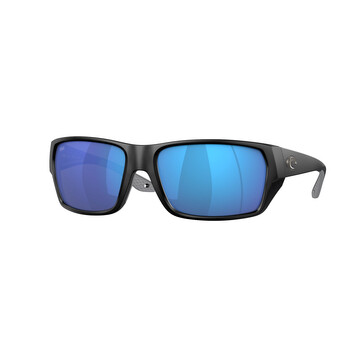 TAILFIN Blue Mirror Polarized Glass Rectangular Sunglasses 6S9113 911302