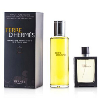 Terre DHermes Pure Parfum Refillable Spray 30ml1oz  Refill 125ml4.2oz  2pcs