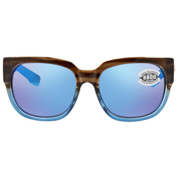 WATERWOMAN 2 Blue Mirror Polarized Glass Sunglasses WTR 251 OBMGLP