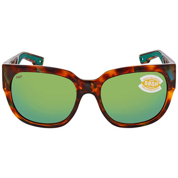 WATERWOMAN Green Mirror Polarized Polycarbonate Sunglasses WTW 250 OGMP