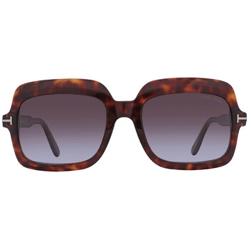 Wallis Bordeaux Gradient Square Sunglasses FT0688 54T