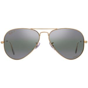 Aviator Chromance SilverGreen Pilot Sunglasses RB3025 9196G4