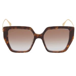 Brown Gradient Butterfly Sunglasses FE40012U 55F