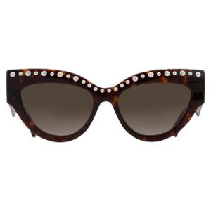 Brown Gradient Butterfly Sunglasses SONJAGS 0086HA