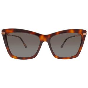 Brown Gradient Cat Eye Sunglasses SADYS 0086HA