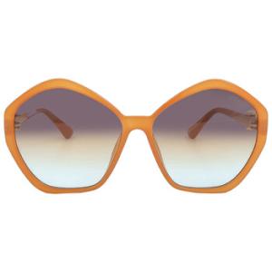 Brown Gradient Geometric Sunglasses GU7813 44F